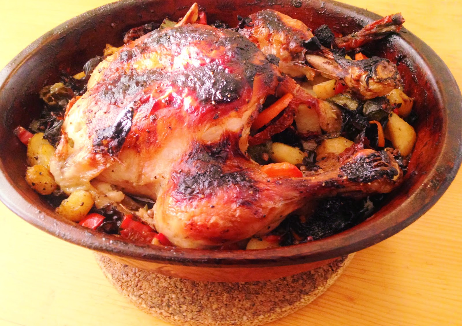 Inspired Cooking Chicken in Clay Pot