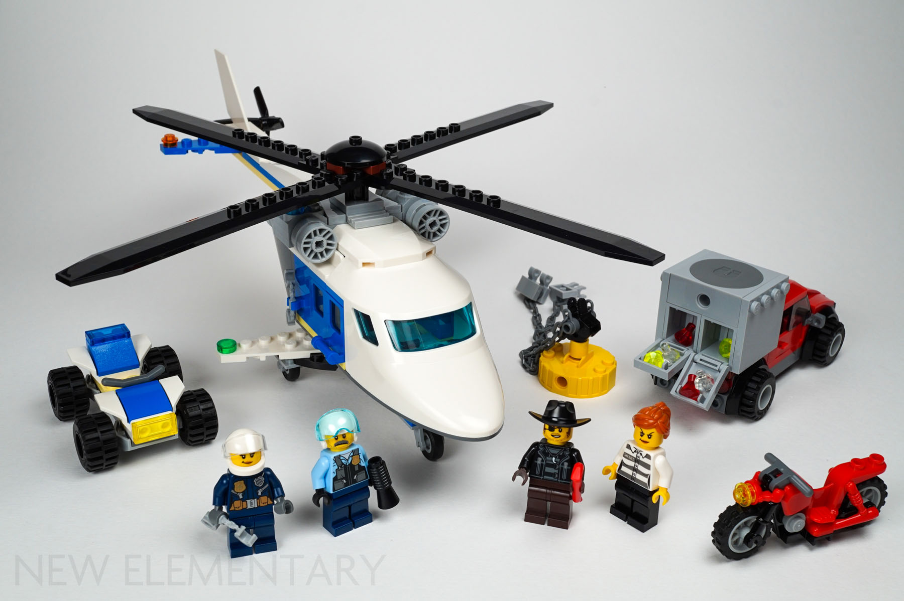 LEGO® City review: 60243 Police Helicopter Chase  New Elementary: LEGO®  parts, sets and techniques