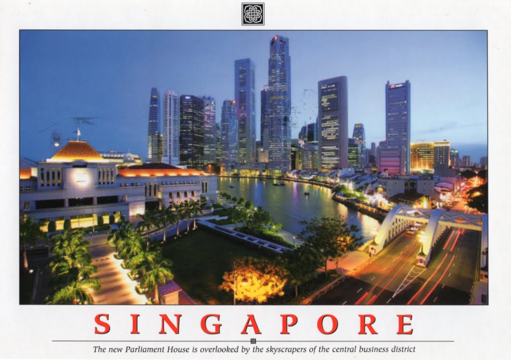 World on Postcards Singapore / Singapur
