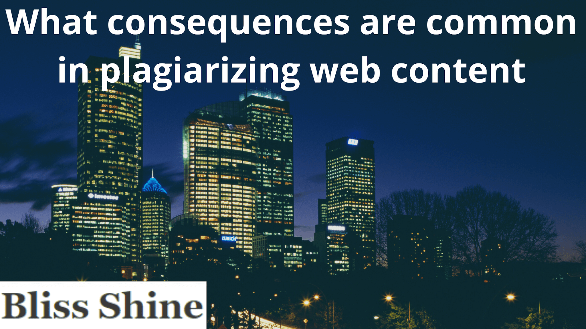 What consequences are common in plagiarizing web content