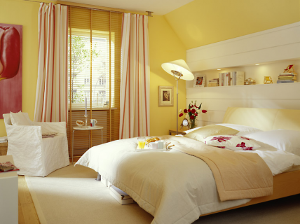 Diseños de dormitorios amarillos - Ideas para decorar dormitorios