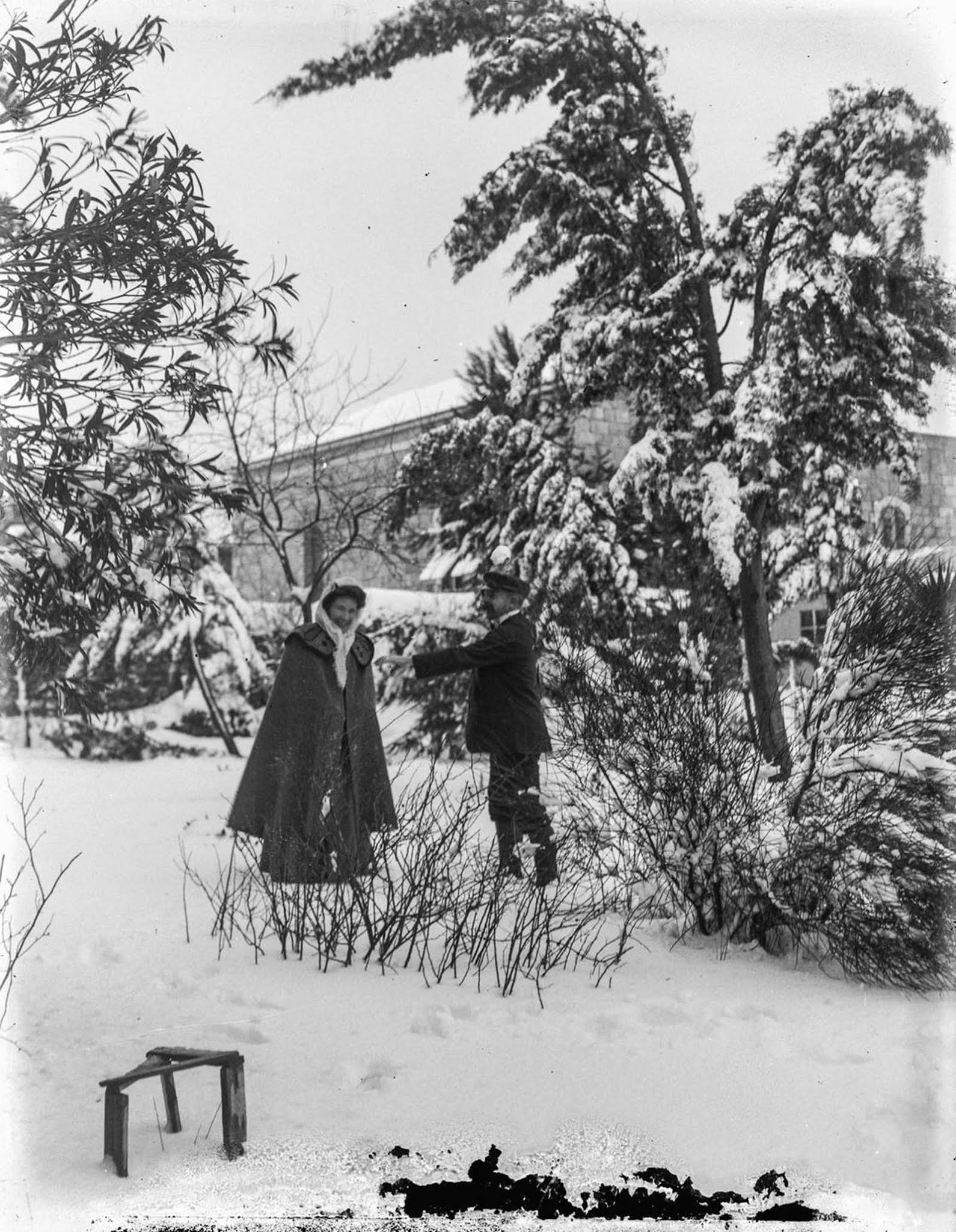 Jerusalem in snow, 1921
