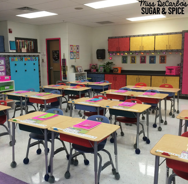 Find out how Miss DeCarbo transforms her empty classroom at the end of the year to a room that's happy, colorful, and ready for her students in autumn.