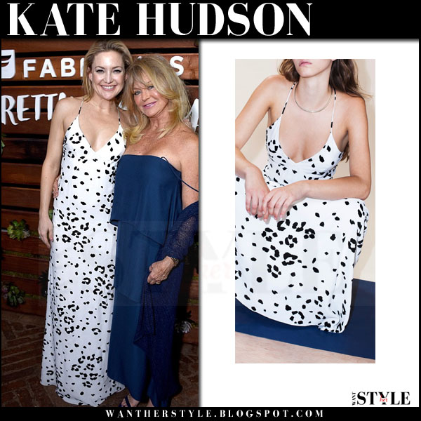 dalmatian print maxi dress