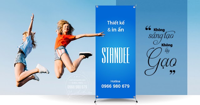 Thiết kế standee online - gửi ngay file gốc chỉ 200K