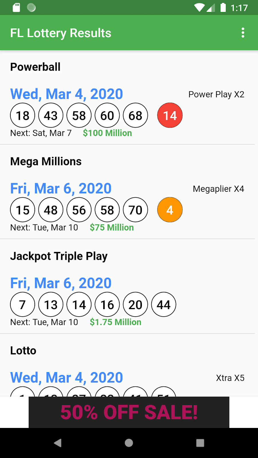 Lottery App Support FL Lottery Results Support