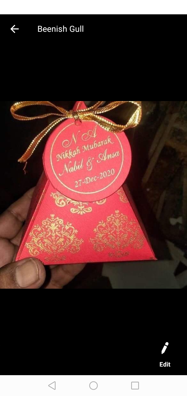 Bid boxes , favour boxes , Nikkah boxes , favour boxes Pakistan bidd