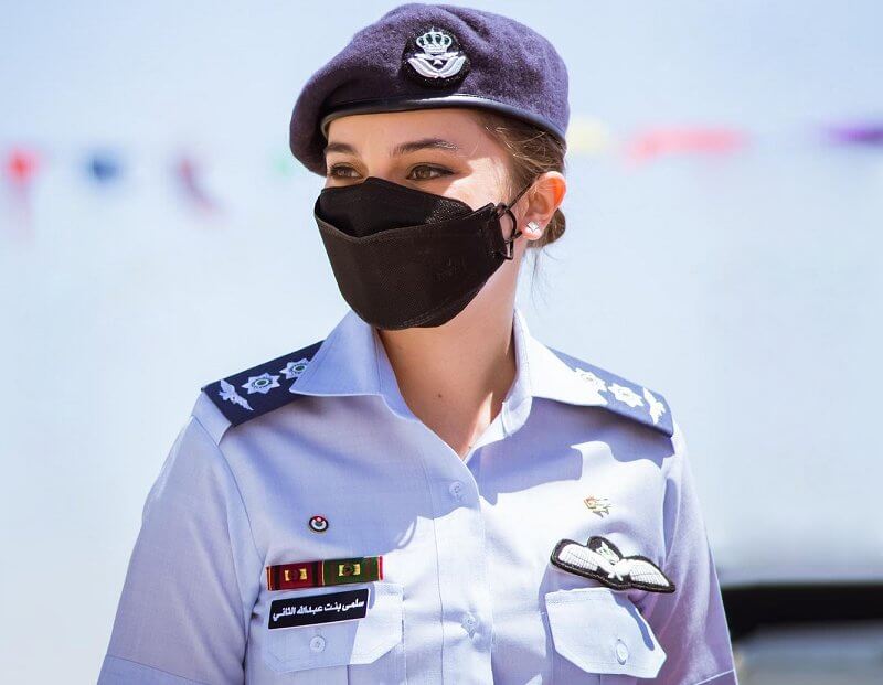 Princess Salma of Jordan is the first female jet pilot in the Jordanian Armed Forces