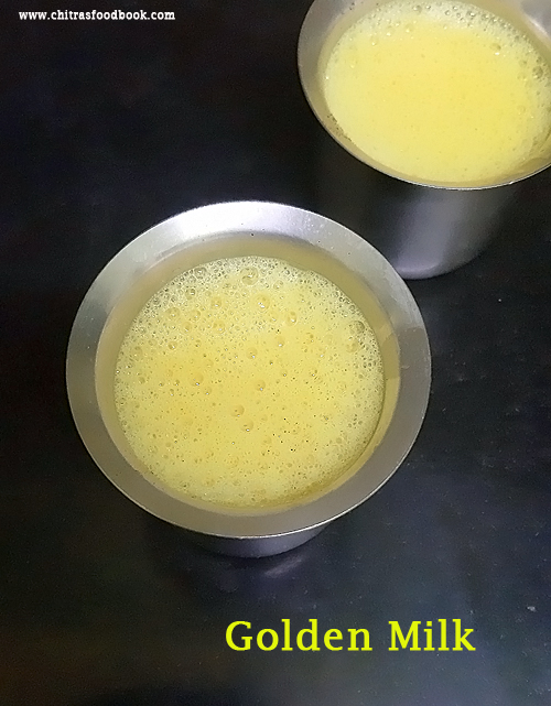 Turmeric Milk Recipe Manjal Paal For Cold, Cough Chitra's Food Book