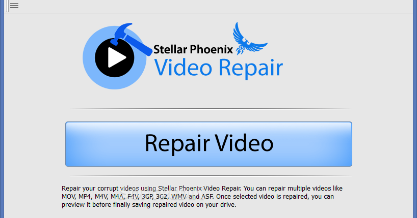 stellar phoenix video repair software with crack tutorial