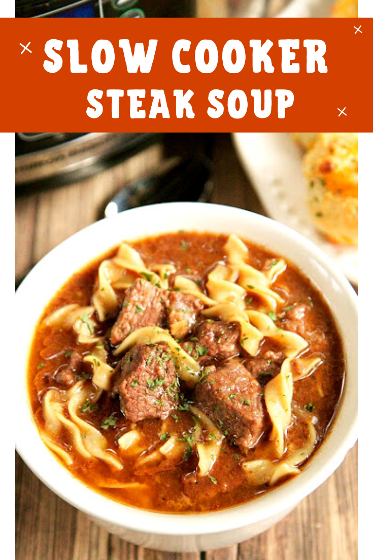 SLOW COOKER STEAK SOUP