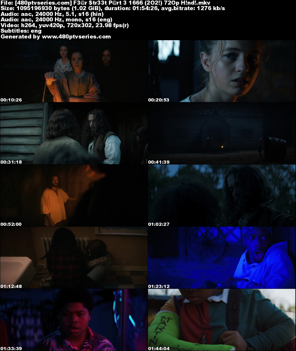 Download Fear Street Part 3: 1666 (2021) Hindi Dual Audio 1GB WebRip 720p Free Watch Online Full Movie Download Worldfree4u 9xmovies