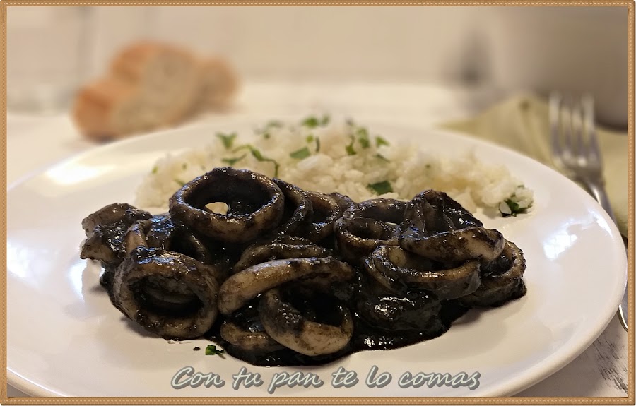 Receta de calamares en su tinta