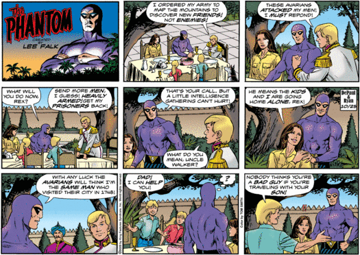 Blue Sky Gis Maps In Comics The Phantom Two Fer