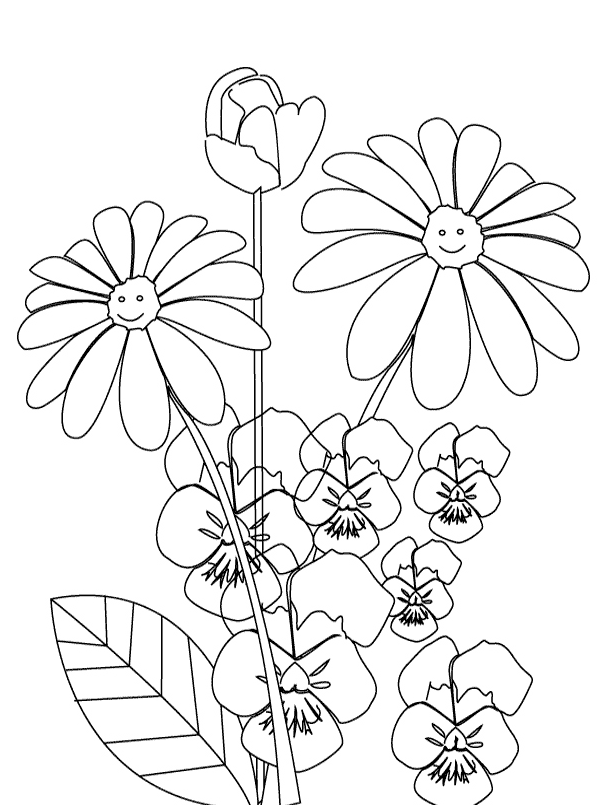 Dibujos De Flores Para Colorear E Imprimir