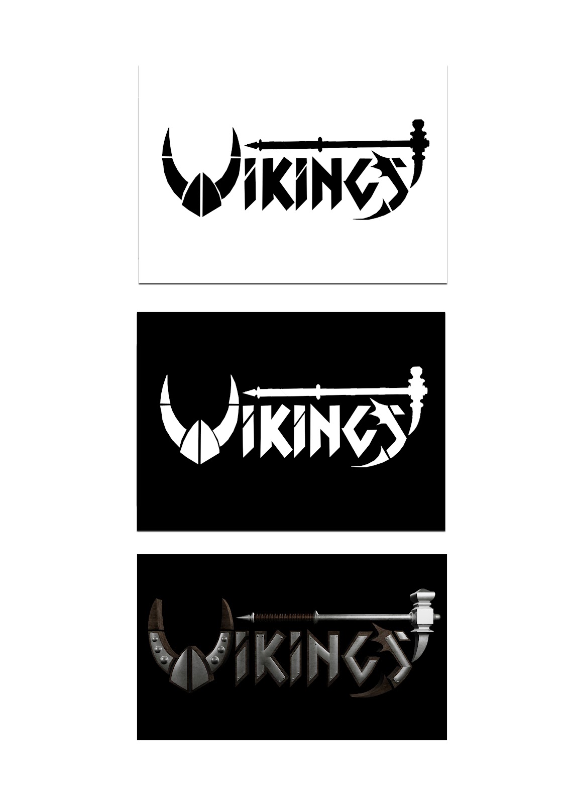 Almost Artist!: Team Vikings logo design
