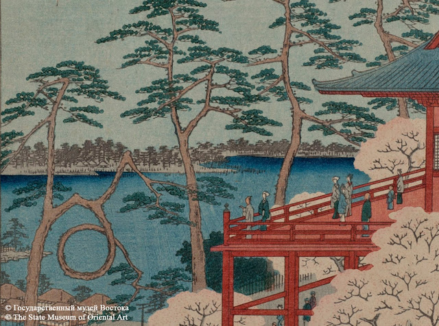 Утагава Хиросигэ  Из серии «Сто видов Эдо», 1856 год, бумага, цветная ксилография