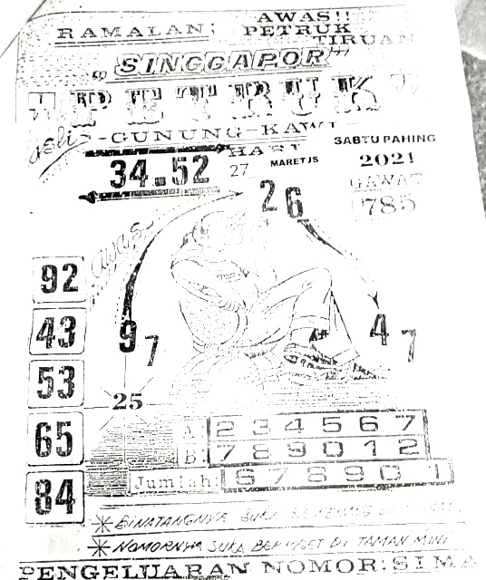 Syair SGP Hari Ini Sabtu 27032021 Prediksi Hongkong