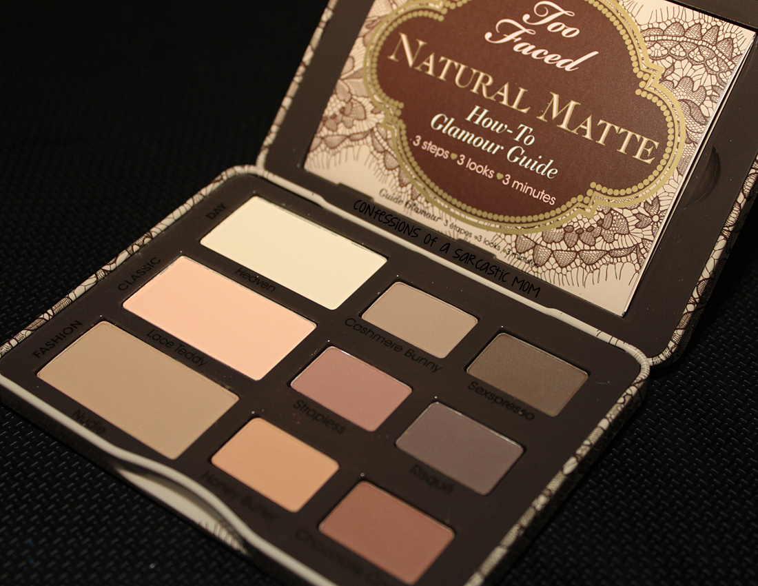 Too Faced Natural Matte palette Confessions of a