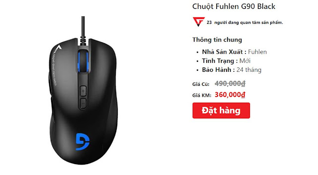 Những mẫu chuột chơi game dưới 500k cho sinh viên