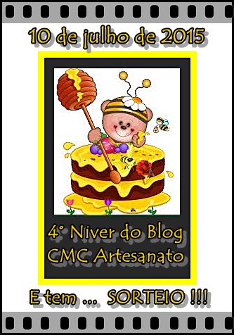 4° NIVER do blog  "CMC Artesanato"