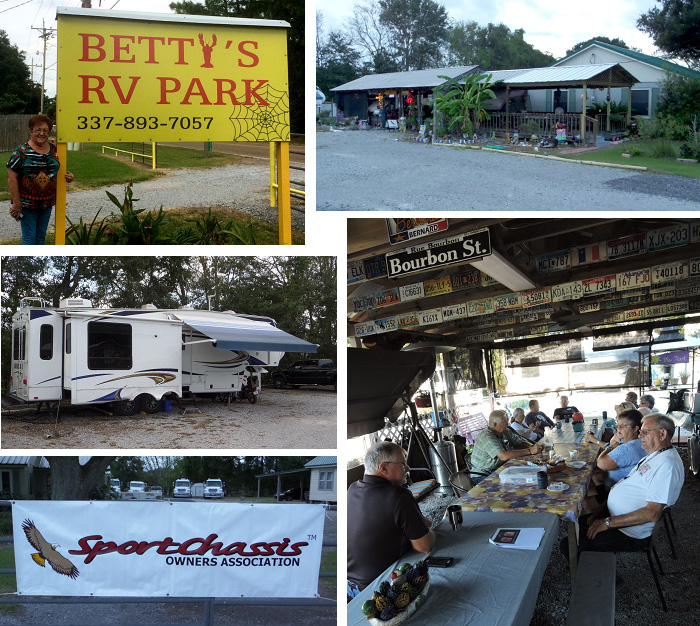 Cummings...and goings... Betty’s RV Park Abbeville, LA September