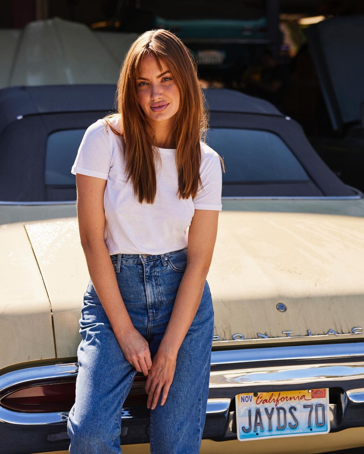 Haley Kalil Clicked in Denim at a Photoshoot - October 2020