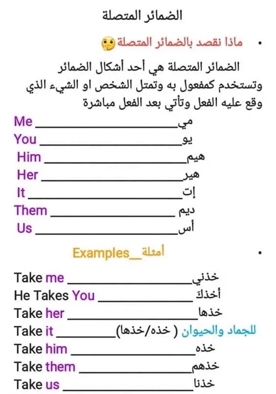 ضمائر الانجليزي