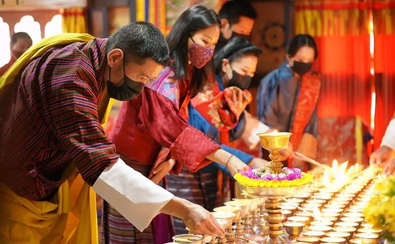 King Jigme Khesar Namgyel and Queen Jetsun Pema offered prayers in memory of Prince Philip, Duke of Edinburgh