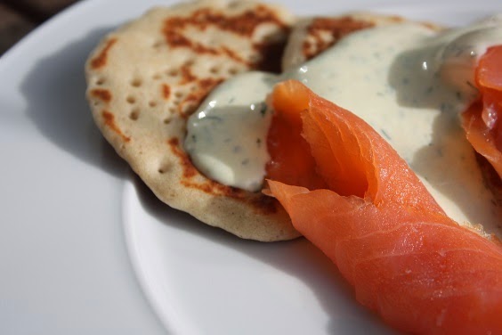 dies´und das und süsse Sachen...: Buchweizen-Blini mit Lachs