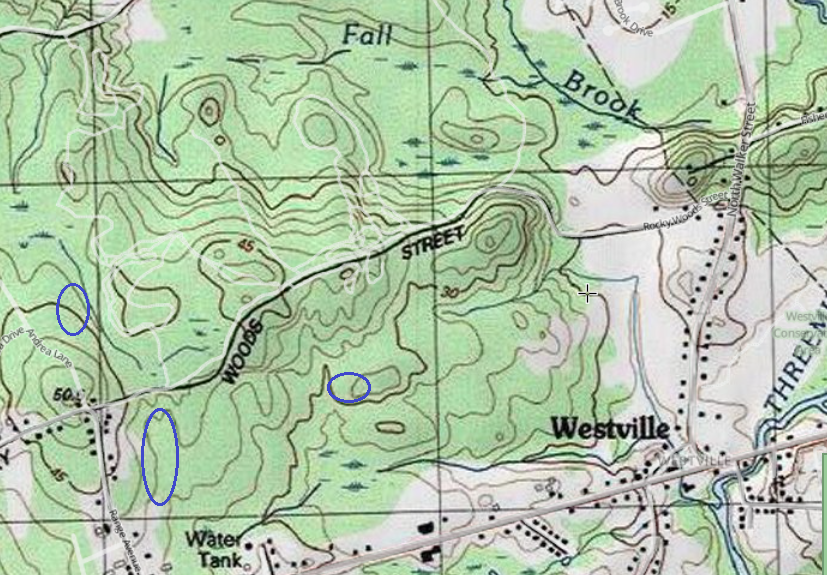 Rock Piles Minor tributaries of Threemile River Westville, Taunton