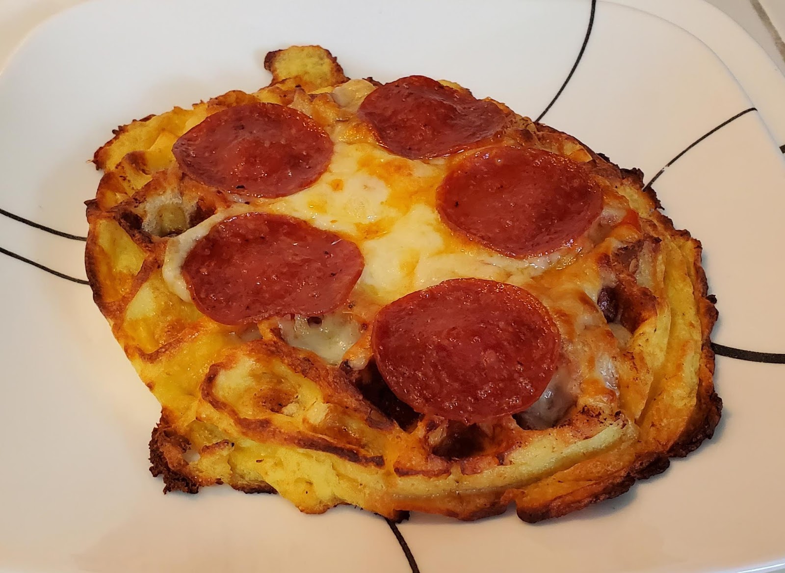 Carrie's Kitchen Creations BEST Low Carb Chaffle Crust Pizza (MY