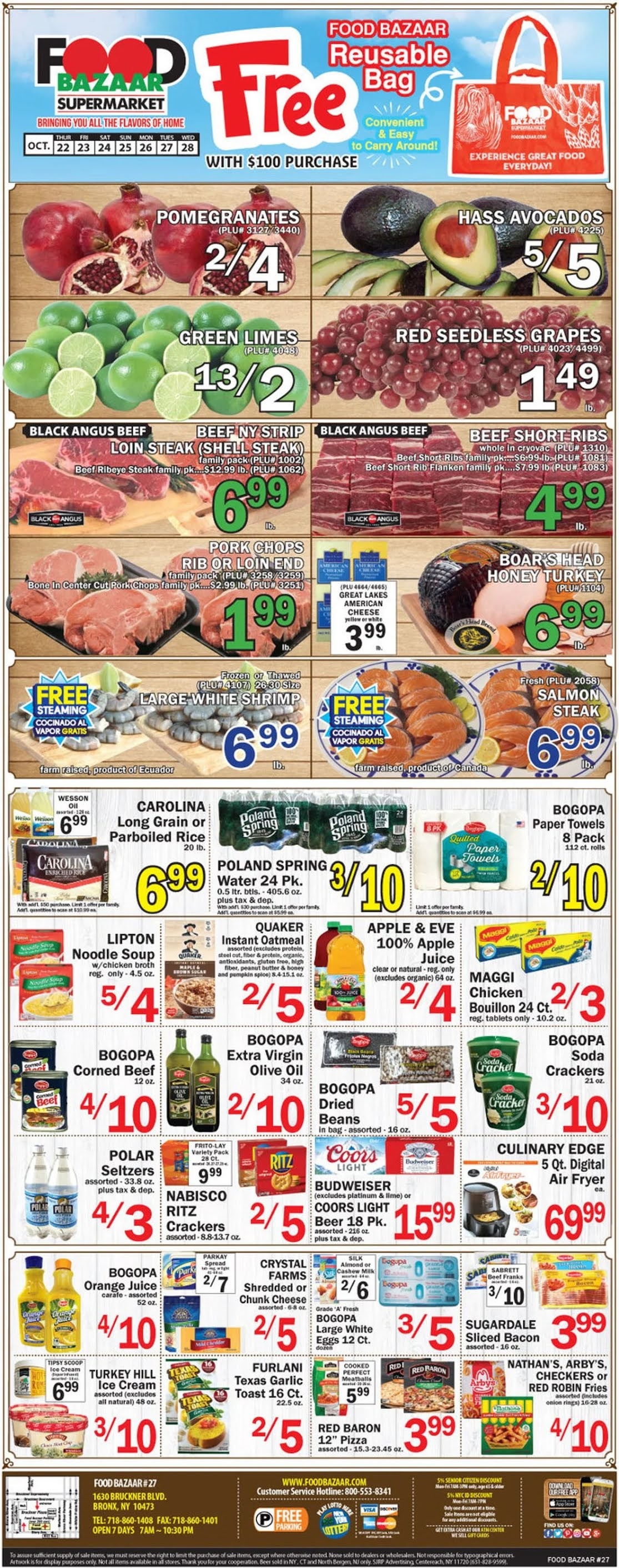 Food Bazaar Sales Circular October 22 28 2020