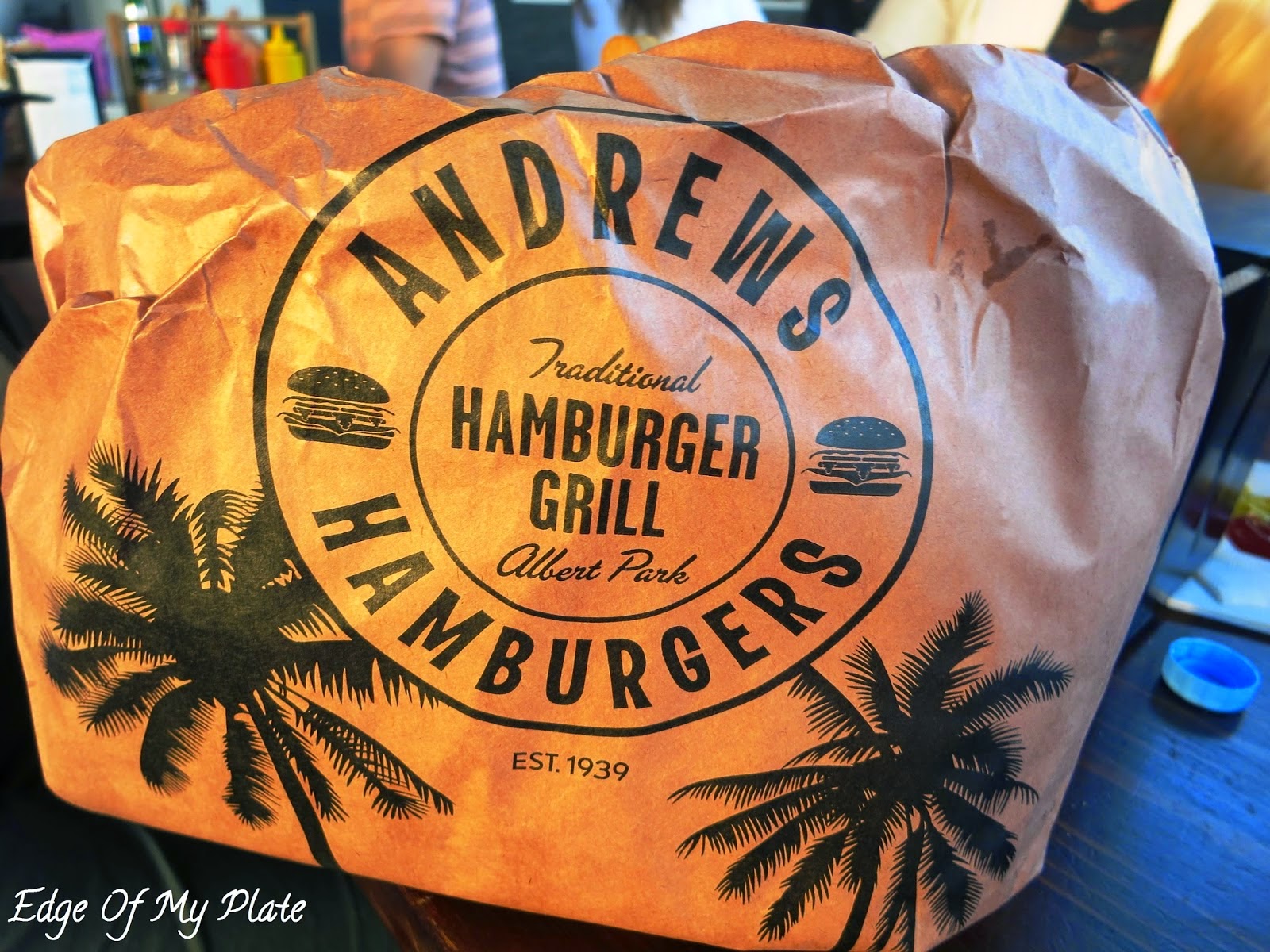 We got the Andrew's Burger With The Lot, which included a beef pattie