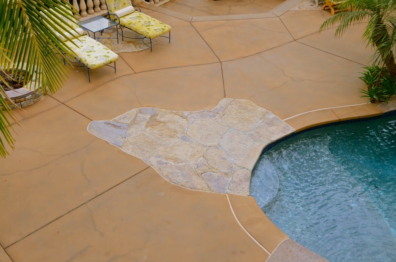 Life Deck Coating Installations Acid Stain Pool Deck in La Mesa