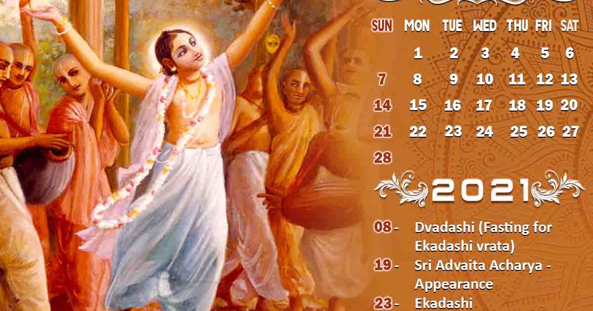 krishna1008 February 2021 Vaishnava Calendar