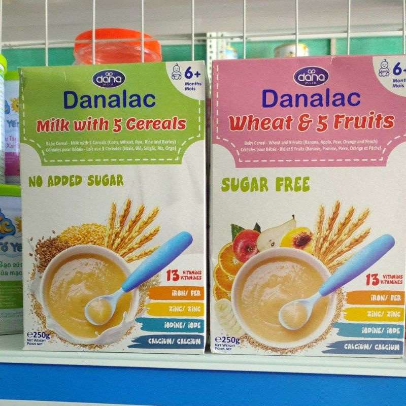 Bột Ăn Dặm DANALAC Vị Sữa Và 5 Loại Ngũ Cốc - Hộp 250g 5 702b7c1ebeafb192bda53def86a6fcb81