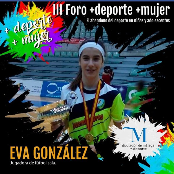 La jugadora de fútbol sala Eva González participa en el III Foro +deporte +mujer