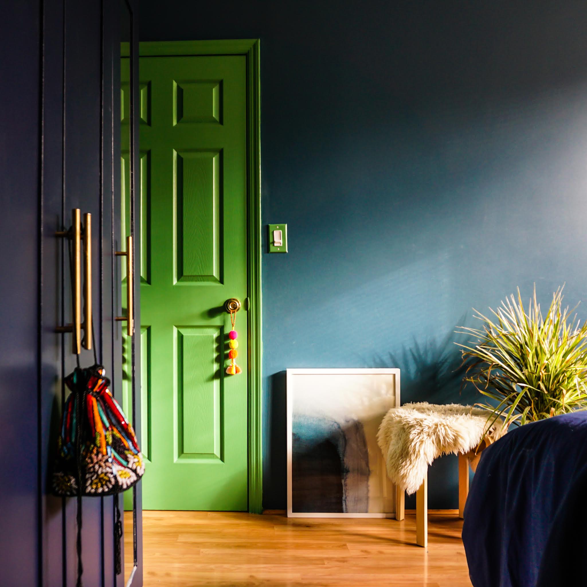 Skip Boring White Doors and Paint Your Interior Doors A Contrasting