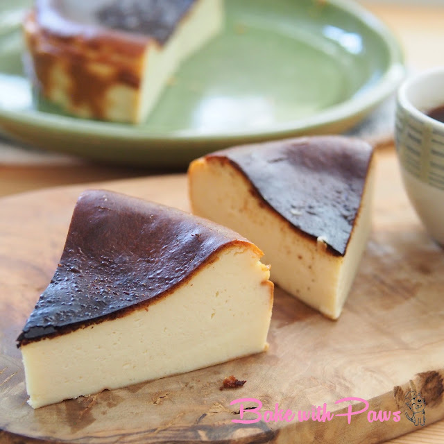 Burn cheese cake guna oven