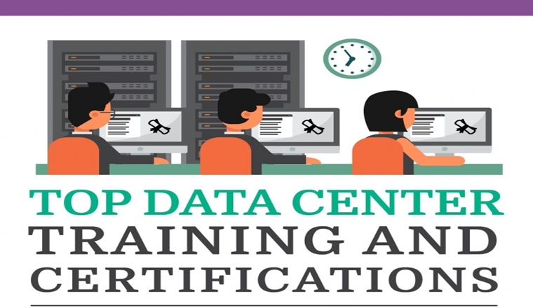 Top Data Center Training and Certifications # Infographic