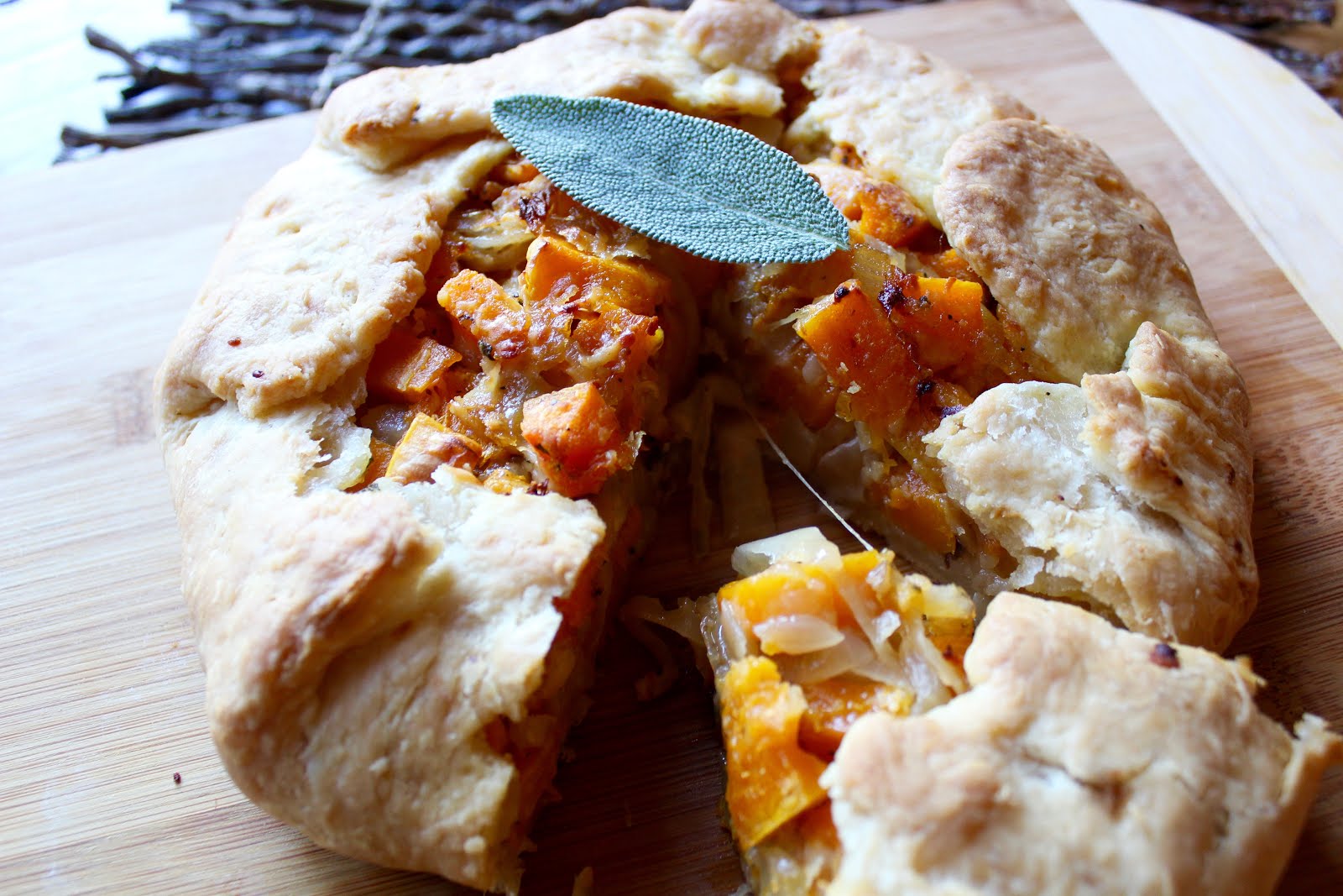 butternut squash and caramelized onion galette Saltwater eating and