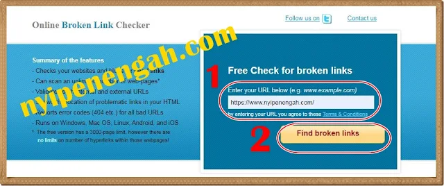 online broken link checker death link check outbound links on a site link finder cara mengatasi broken link pada blog cek link down search link cara menghapus broken link