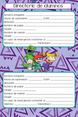 agenda-escolar-rugrats-imprimir-pdf