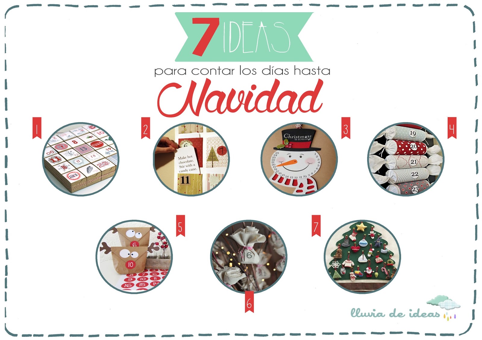 Recursos Ideas para contar los días hasta Navidad LLUVIA DE IDEAS