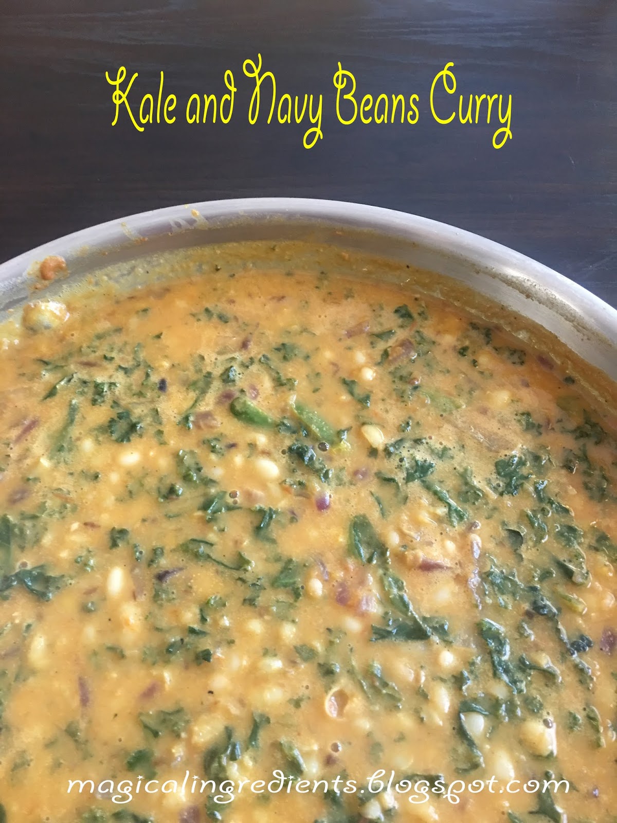 Kale and Navy Beans Curry Magical Ingredients