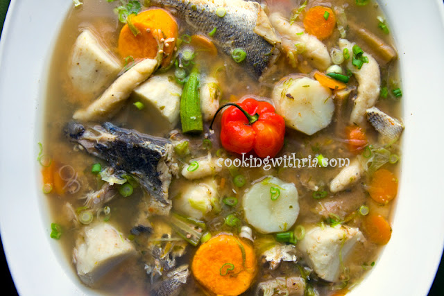 Bowl of Trinidad Fish Broth