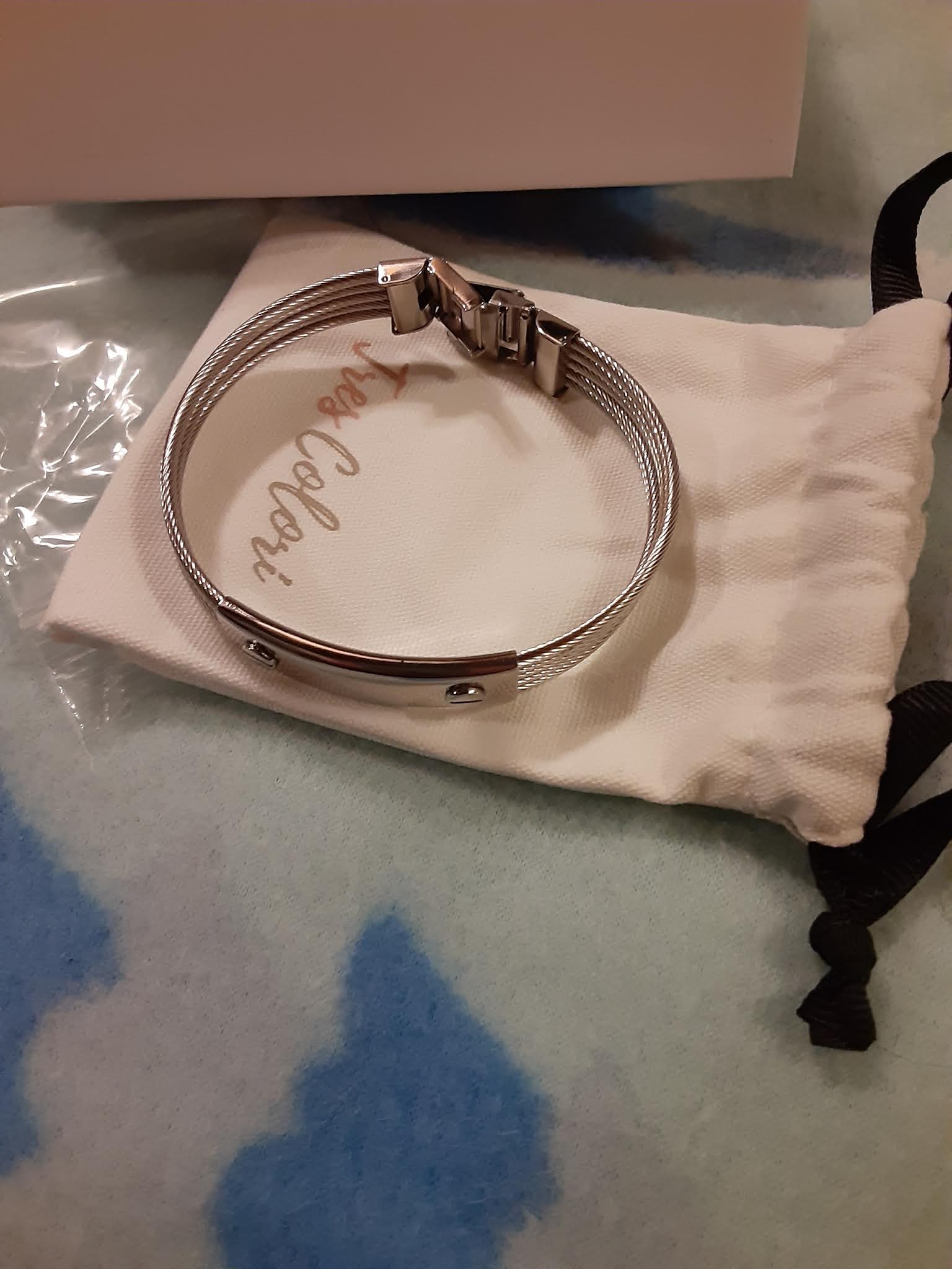 Missy's Product Reviews Tres Colori Stainless Steel Engraved Bracelet