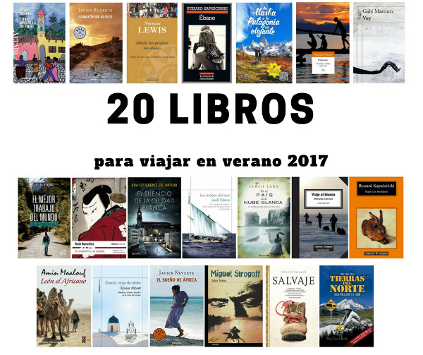 20 libros para viajar en verano 2017