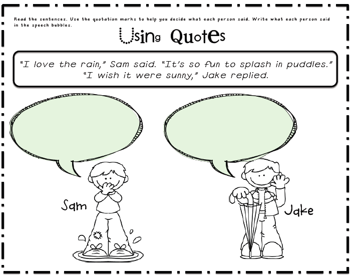 sarah-s-first-grade-snippets-using-quotation-marks